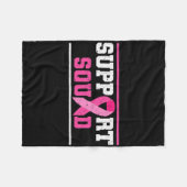 Unterstützung des Squad Breast Cancer Awareness Pi Fleecedecke (Vorderseite (Horizontal))