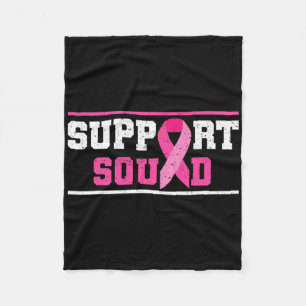 Unterstützung des Squad Breast Cancer Awareness Pi Fleecedecke