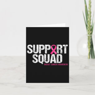 Unterstützung des Squad Breast Cancer Awareness Pi Karte