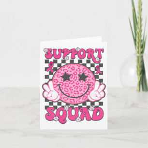 Unterstützung des Squad Breast Cancer Awareness Pi Karte