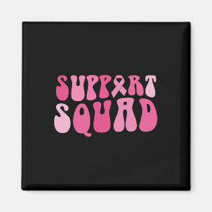 Unterstützung des Squad Breast Cancer Awareness Pi Magnet