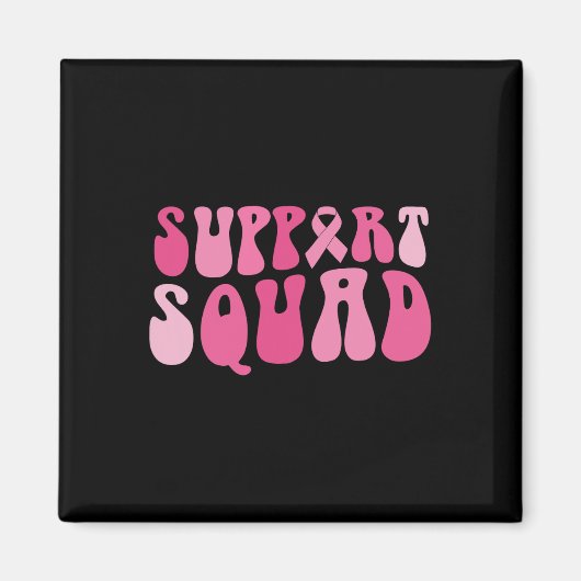 Unterstützung des Squad Breast Cancer Awareness Pi Magnet (Vorne)