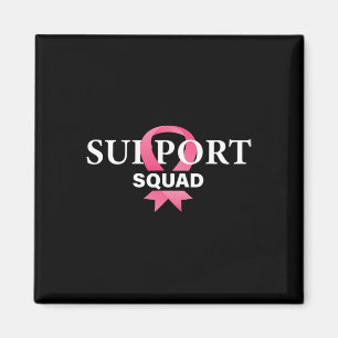 Unterstützung des Squad Breast Cancer Awareness Pi Magnet