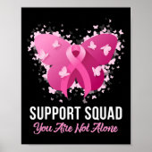 Unterstützung des Squad Breast Cancer Awareness Pi Poster (Vorne)