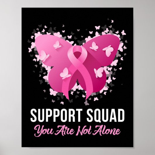 Unterstützung des Squad Breast Cancer Awareness Pi Poster (Vorne)