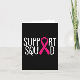 Unterstützung des Squad Breast Cancer Awareness Ri Karte