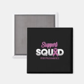 Unterstützung des Squad Fibromyalgie-Bewusstseinsw Magnet (Vorderseite/Rückseite)