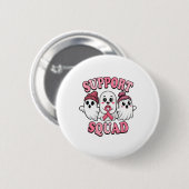 Unterstützung des Squad Niedlich Ghosts Breastkreb Button (Vorne & Hinten)