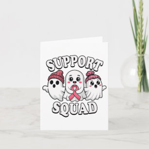 Unterstützung des Squad Niedlich Ghosts Breastkreb Karte