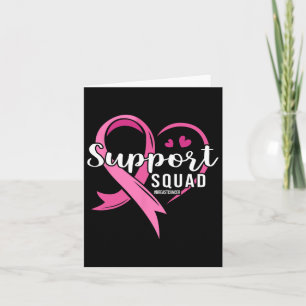 Unterstützung des Squad Niedlich Heart Breast Canc Karte