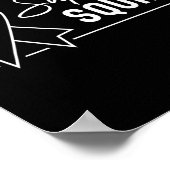 Unterstützung des Squad Orange Warrior CRPS Bewuss Poster (Ecke)