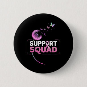 Unterstützung des Squad Pink Ribbon Brustkrebs Bew Button