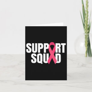 Unterstützung des Squad Pink Ribbon Brustkrebs Bew Karte