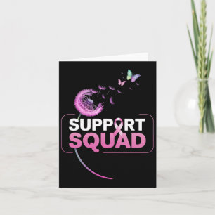 Unterstützung des Squad Pink Ribbon Brustkrebs Bew Karte