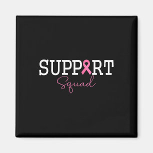Unterstützung des Squad Pink Ribbon-T-Shirts für V Magnet