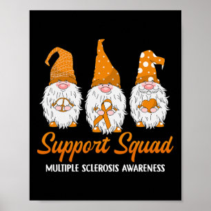 Unterstützung des Squad Ribbon Multiple Sklerose-B Poster