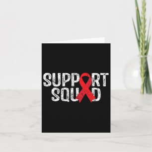 Unterstützung des Squad T-Shirt Blutkrebs-Bewussts Karte