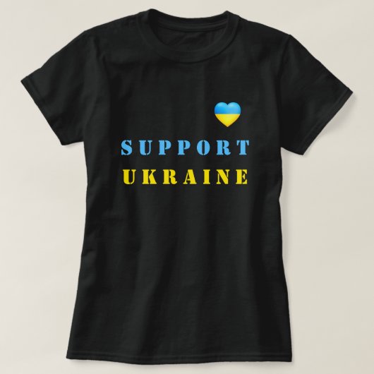 Unterstützung des T - Shirt ♡ der Ukraine (Design vorne)