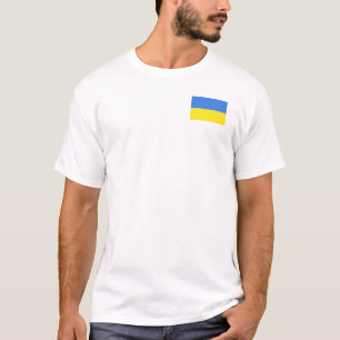 Unterstützung des T - Shirt der ukrainischen Flagg