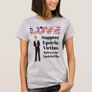 Unterstützung des T - Shirt Epstein Victims