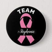 Unterstützung des Team Breast Cancer Awareness Ind Button (Vorderseite)