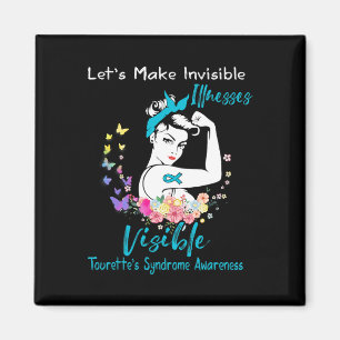 Unterstützung des Tourette-Syndrom-Bewusstseins Magnet