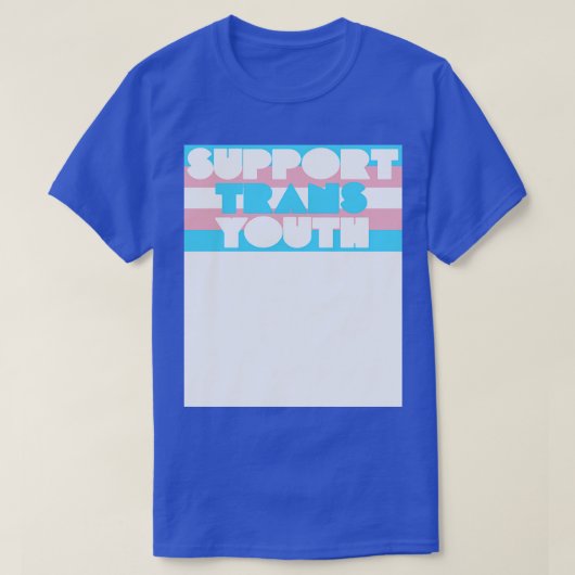 Unterstützung des Transgender-Flag-Designs für Jug T-Shirt (Design vorne)