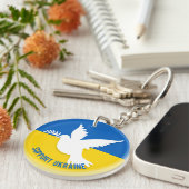 Unterstützung des ukrainischen Acryl-Schlüsselanhä Schlüsselanhänger (Vorderseite rechts)