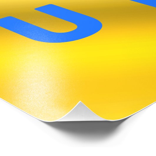Unterstützung des ukrainischen Posters - ukrainisc Fotodruck (Ecke)