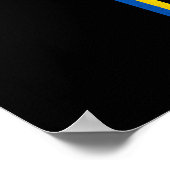 Unterstützung des ukrainischen Präsidenten Zelensk Poster (Ecke)