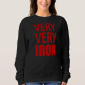 UNTERSTÜTZUNG DES VATERS VON EISENDADDY TRIATHLON SWEATSHIRT (Vorderseite)