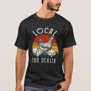 Unterstützung des Vintagen Eierhändlers für den lo T-Shirt