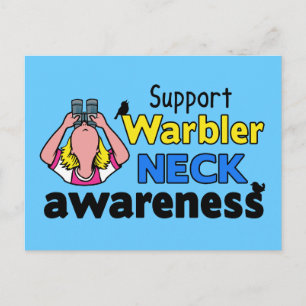 Unterstützung des Warbler Neck Bewusstseins Postkarte