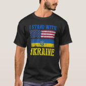 Unterstützung, die ich mit der Ukraine leisten kan T-Shirt (Vorderseite)