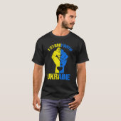 Unterstützung, die ich mit der Ukraine Puck Futin  T-Shirt (Vorne ganz)