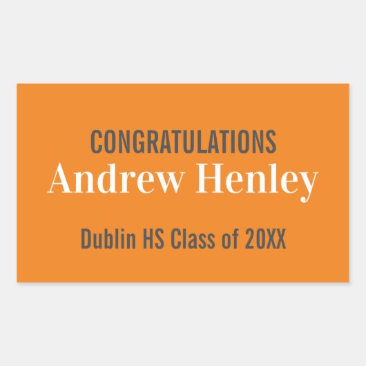 Unterstützung einer einfachen Textabteilung Rechteckiger Aufkleber (Vorderseite)