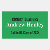 Unterstützung einer einfachen Textabteilung Rechteckiger Aufkleber (Vorderseite)