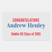 Unterstützung einer einfachen Textabteilung Rechteckiger Aufkleber (Vorderseite)