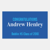 Unterstützung einer einfachen Textabteilung Rechteckiger Aufkleber (Vorderseite)