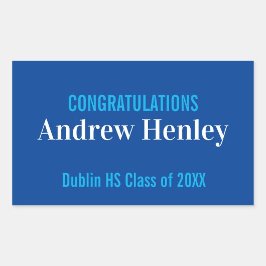 Unterstützung einer einfachen Textabteilung Rechteckiger Aufkleber (Vorderseite)