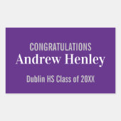 Unterstützung einer einfachen Textabteilung Rechteckiger Aufkleber (Vorderseite)