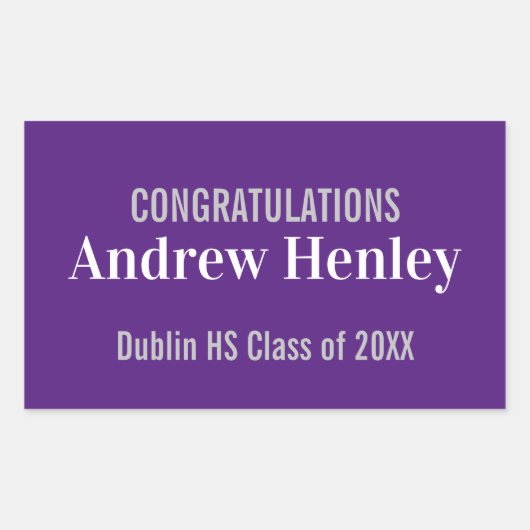 Unterstützung einer einfachen Textabteilung Rechteckiger Aufkleber (Vorderseite)