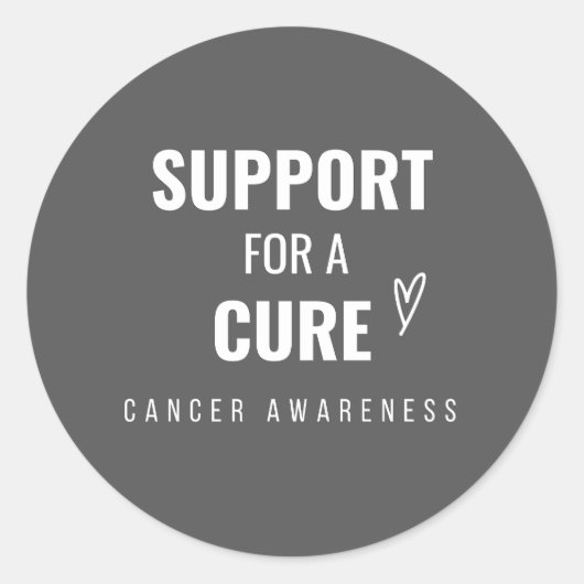 Unterstützung eines Aufklebers zur Aufklärung über Runder Aufkleber (Vorderseite)