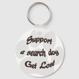 Unterstützung eines Suchhundes Schlüsselanhänger