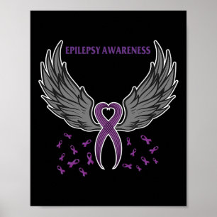 Unterstützung Epilepsie Bewusstsein Kostüm Lila Ba Poster