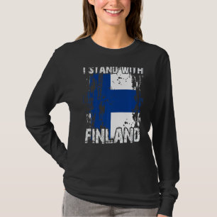 Unterstützung Finnlands für Finnische Flagge T-Shirt