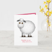 Unterstützung / Förderung / Freundschaft Karte (Gelbe Blume)