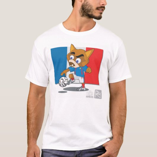 UNTERSTÜTZUNG FRANKREICH T-Shirt (Vorderseite)