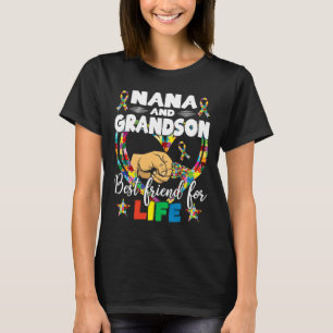 Unterstützung für Autismus Bewusstsein Nana und Gr T-Shirt