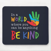 Unterstützung für Autismus in Ihrer Welt Mousepad (Vorne)